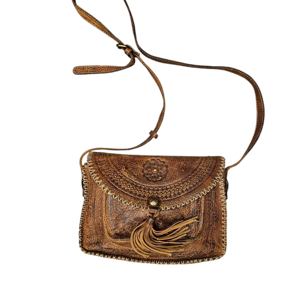 Brown Leather Crossbody Bag